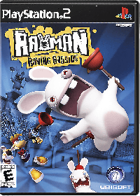 Rayman Raving Rabbids Playstation 2 US box art